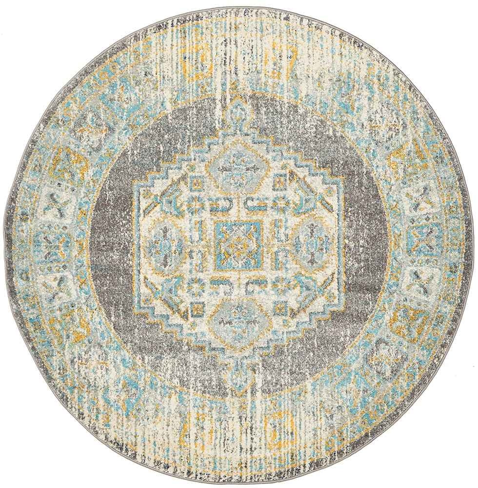 NNEDSZ Century 944 Grey Round by Rug Culture - 240 x 240 cm - ROUND