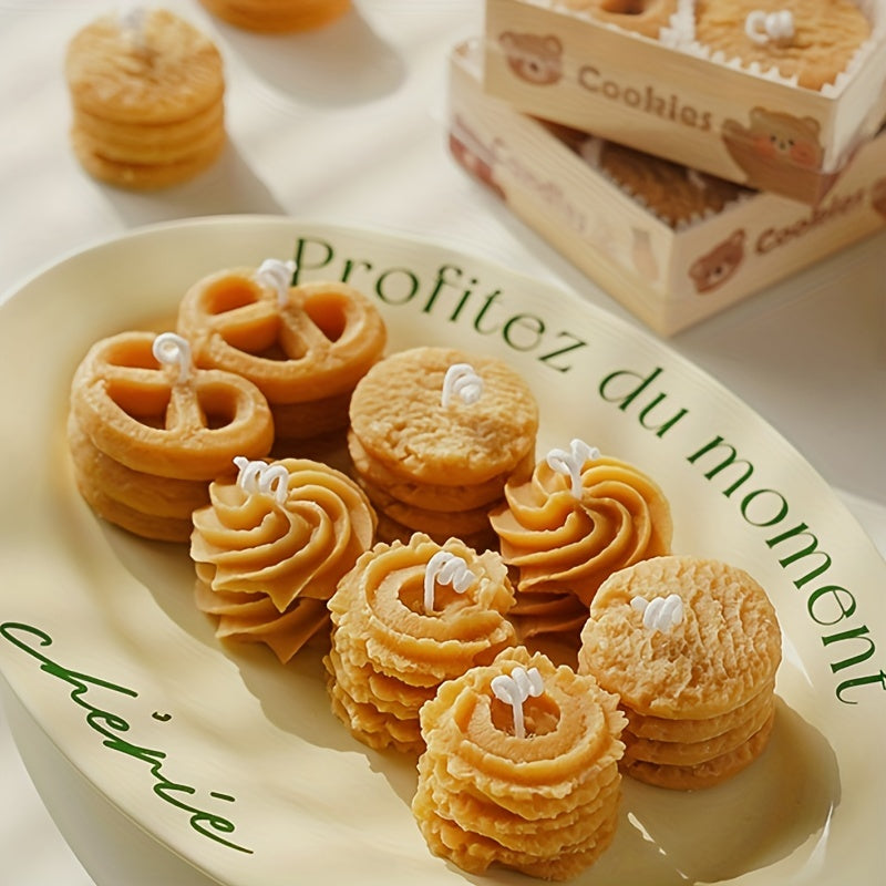 4pcs Coffee Scented Aromatherapy Candles with Glitter